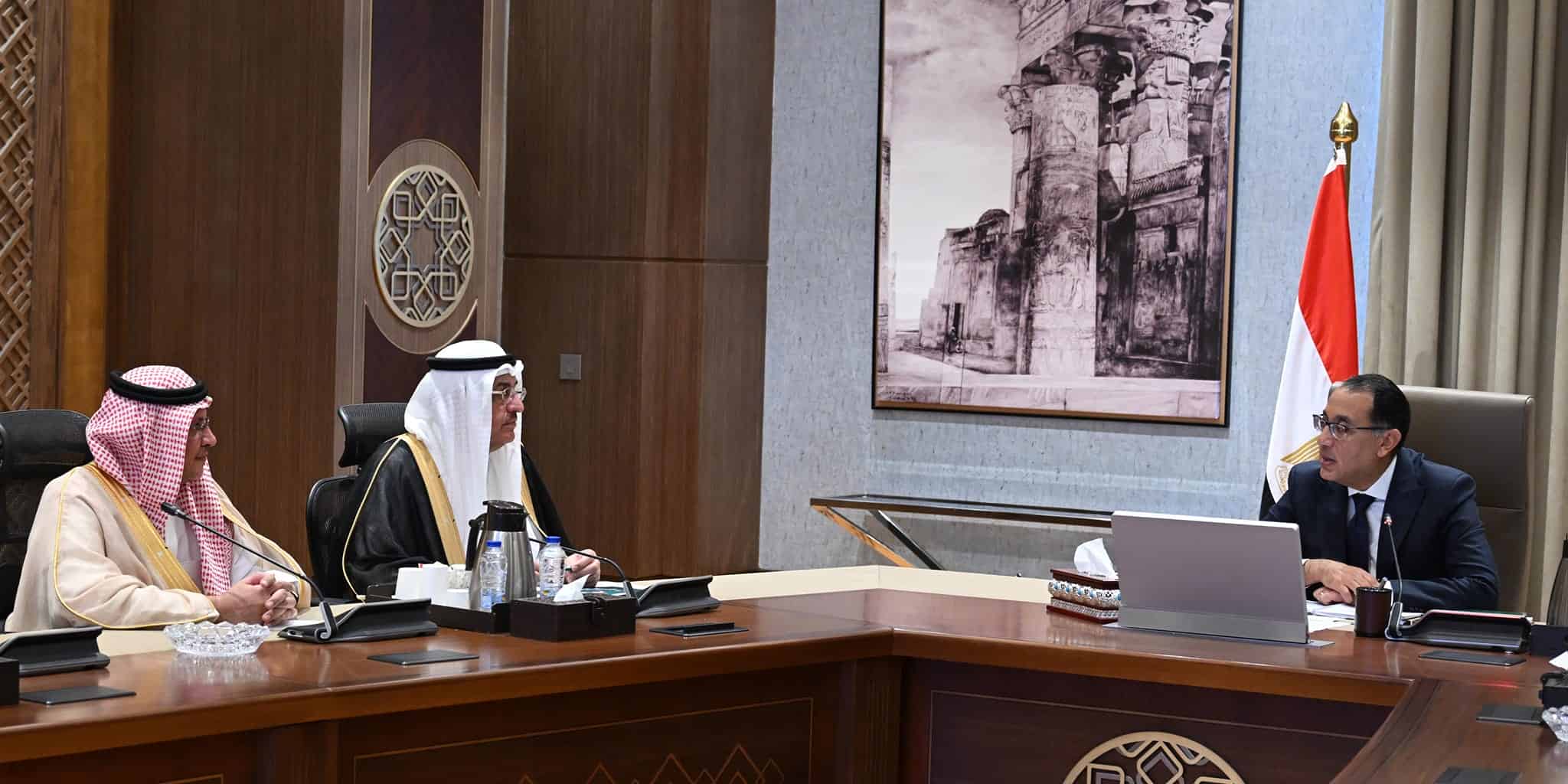 مدبولي يبحث مع مسئولين سعوديين أوجه التعاون المشترك وزيادة الاستثمارات